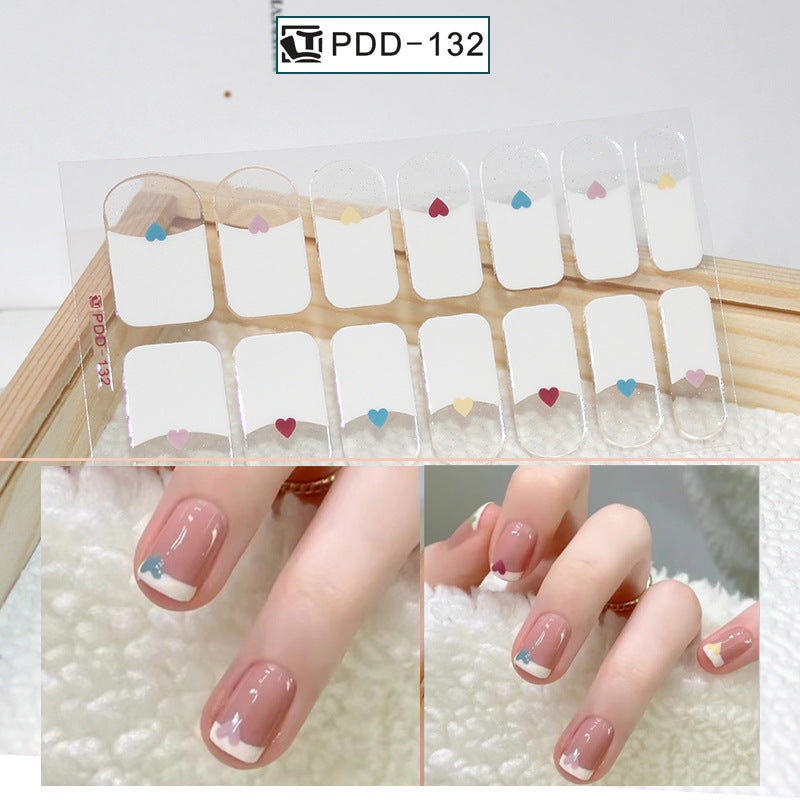 Love Waterproof Durable Applique Finished Patch Nail Art