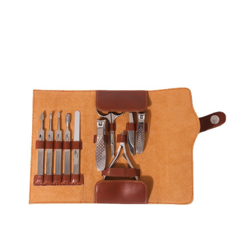 Ensemble d'outils pour ongles à bouche plate pour coupe-ongles en une seule pièce