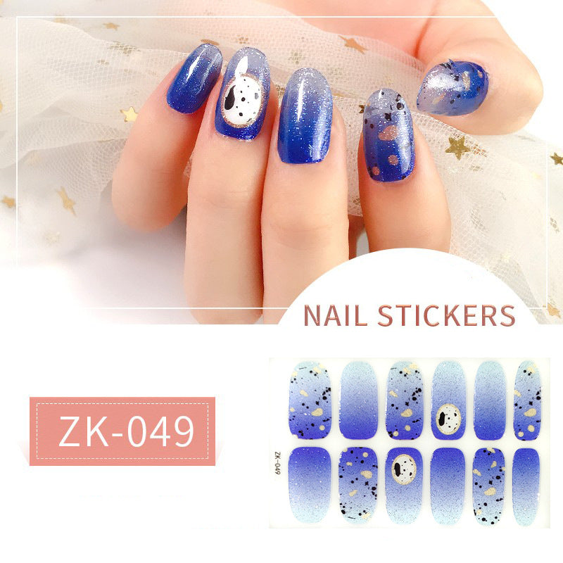 Finger Full Oil Film Manicure Implement Nail Stickers