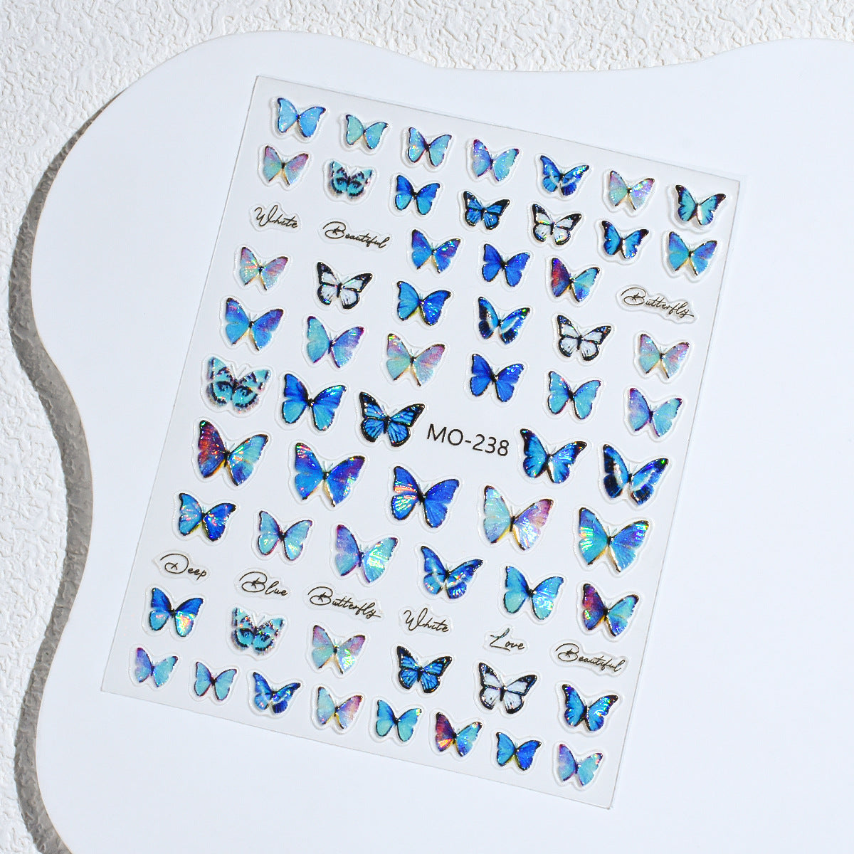 Sweet Potato Butterfly Relief Three-dimensional Cute Nail Stickers