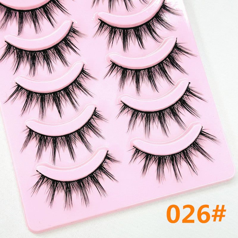 Stage Wear Eyelashes Thickening Lengthen Cross False Lashes