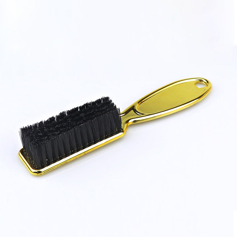 Brosse à tête d'huile, brosses à cheveux et peignes à manche doré galvanisé