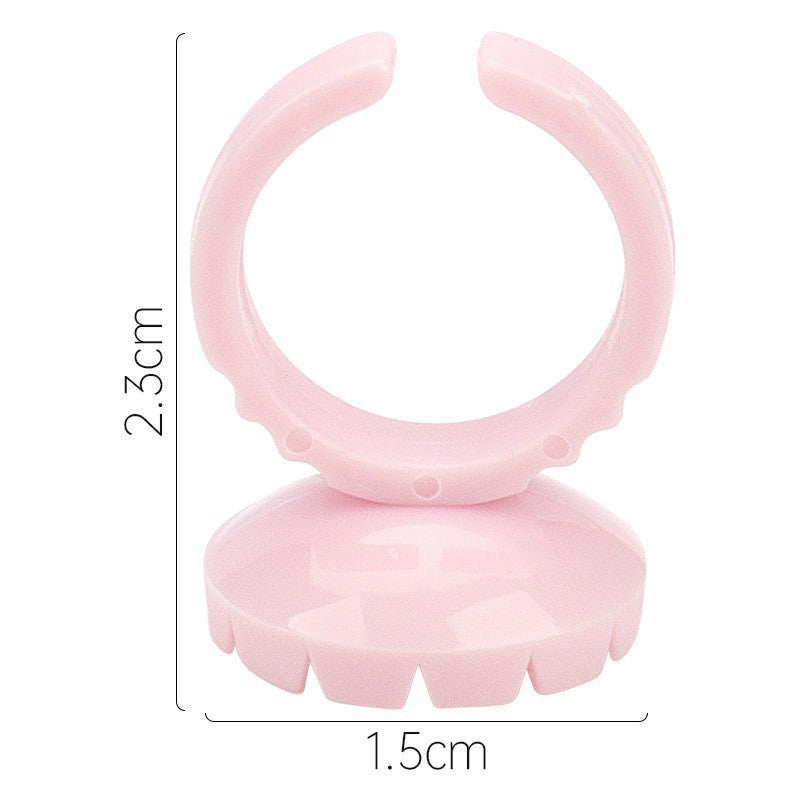 Lot de gobelets à anneaux en forme de cœur pour cils, plateau de colle pour cils, accessoires de maquillage