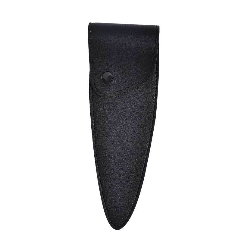 Leather Sheath Portable Eyebrow Protective Cover Cutting Makeup Accessories