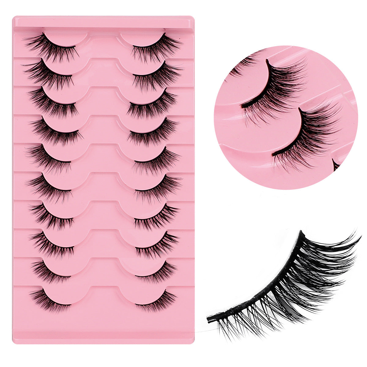 Curly Russian Eyelashes Fluffy Thick Three-dimensional False Lashes