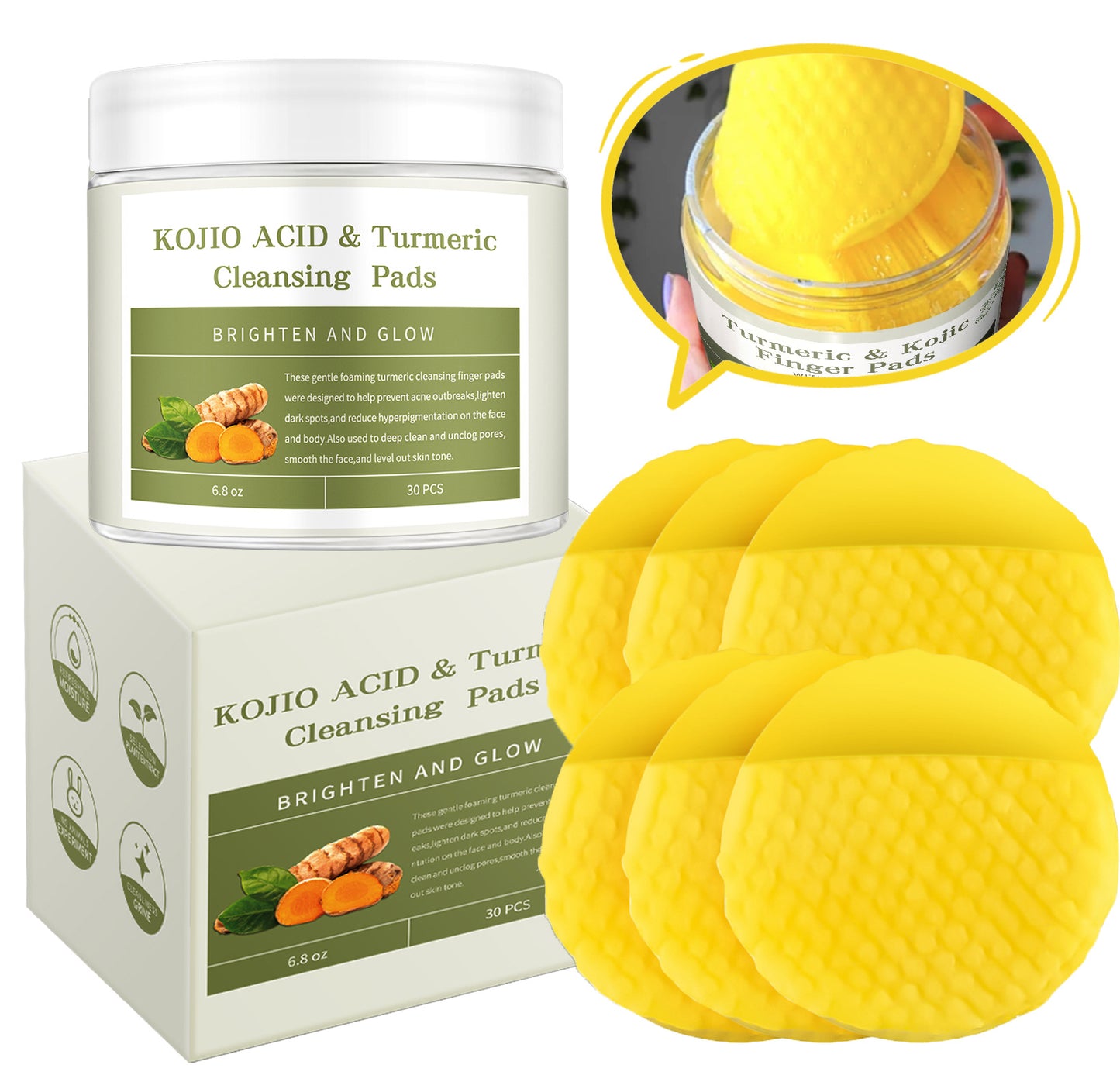 Acid Cleansing Pad Refreshing Oil Control Delicate Pores Face Care