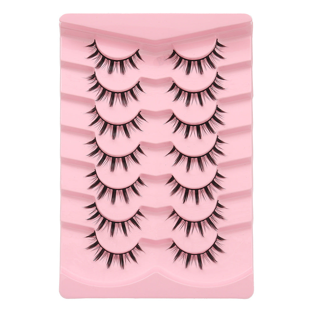 Faux cils naturels en forme de V pour femmes, une seule paire