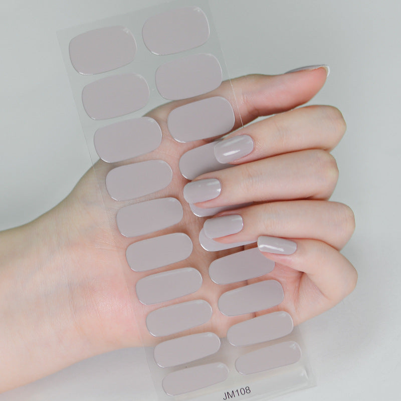 Solid Color Second Generation Flash Uv Nail Stickers