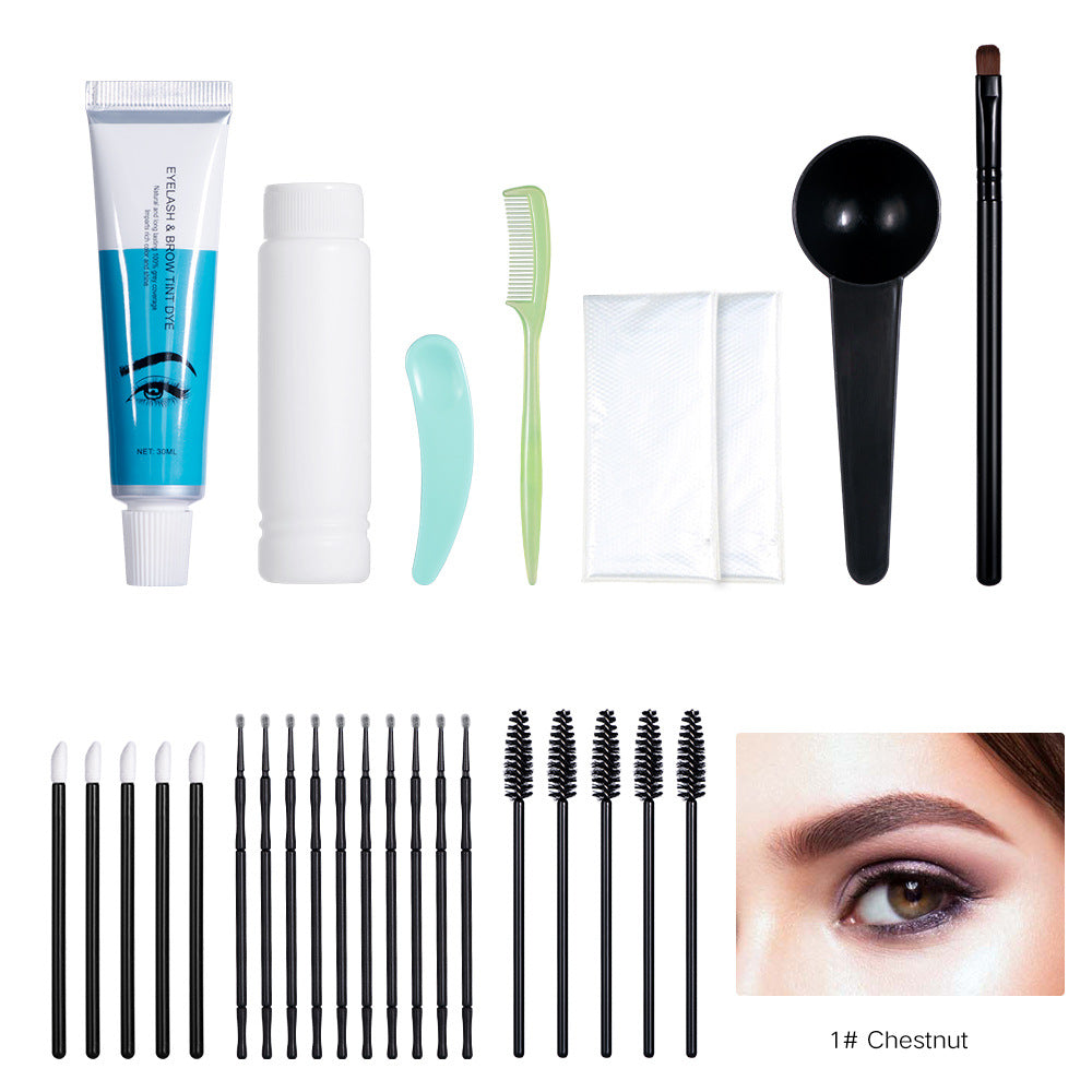 Crème pour sourcils, costume teint en marron et noir, accessoires de maquillage pour les yeux