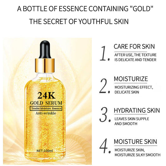 Gold Liquid Version Anglaise Soin Visage Hydratant Raffermissant