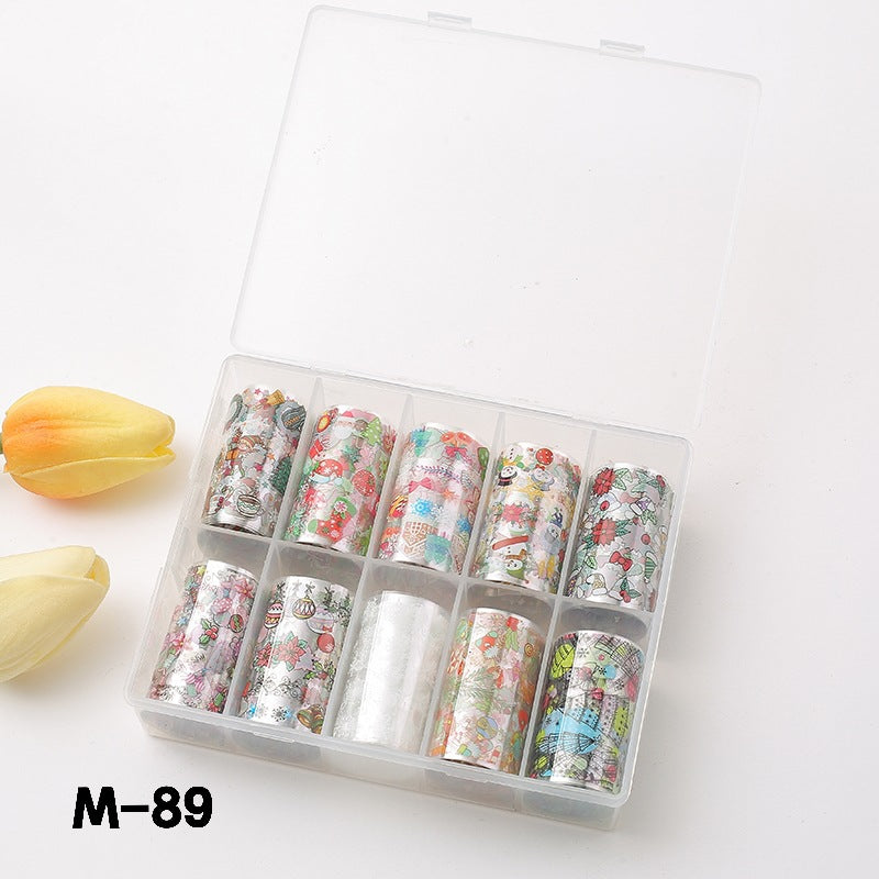 Suit Flower Marble Blooming Snake Pattern Nail Stickers