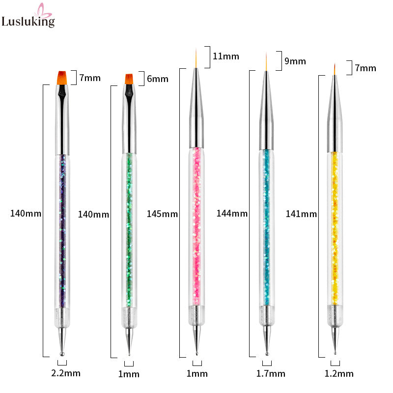 Painted Diamond Pen Rhinestone Holder Color Nail Tool Set