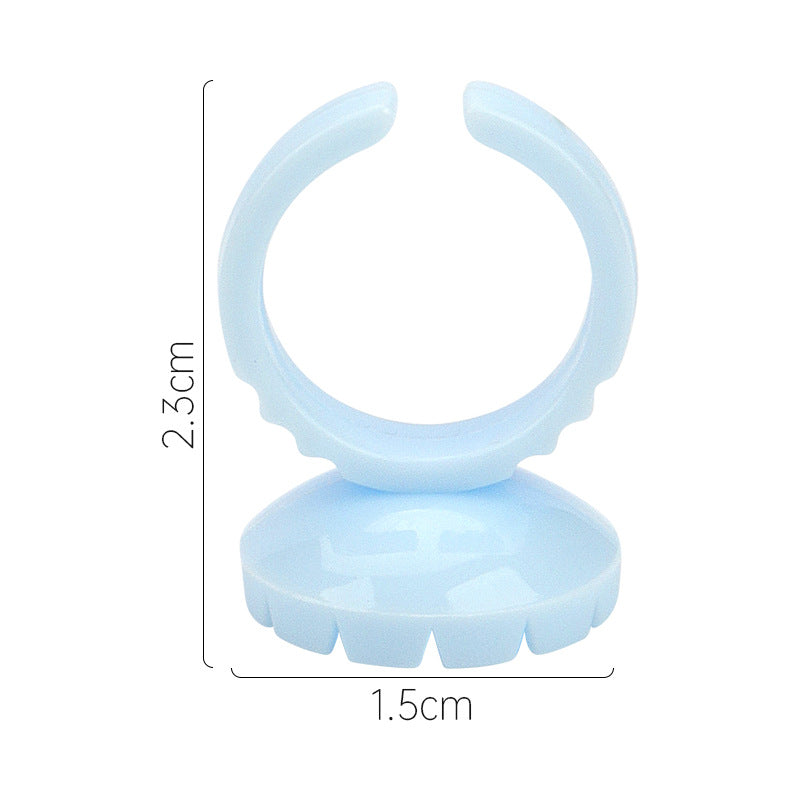 Round Eyelash Ring Flowering Cup Grafting Glue Makeup Accessories