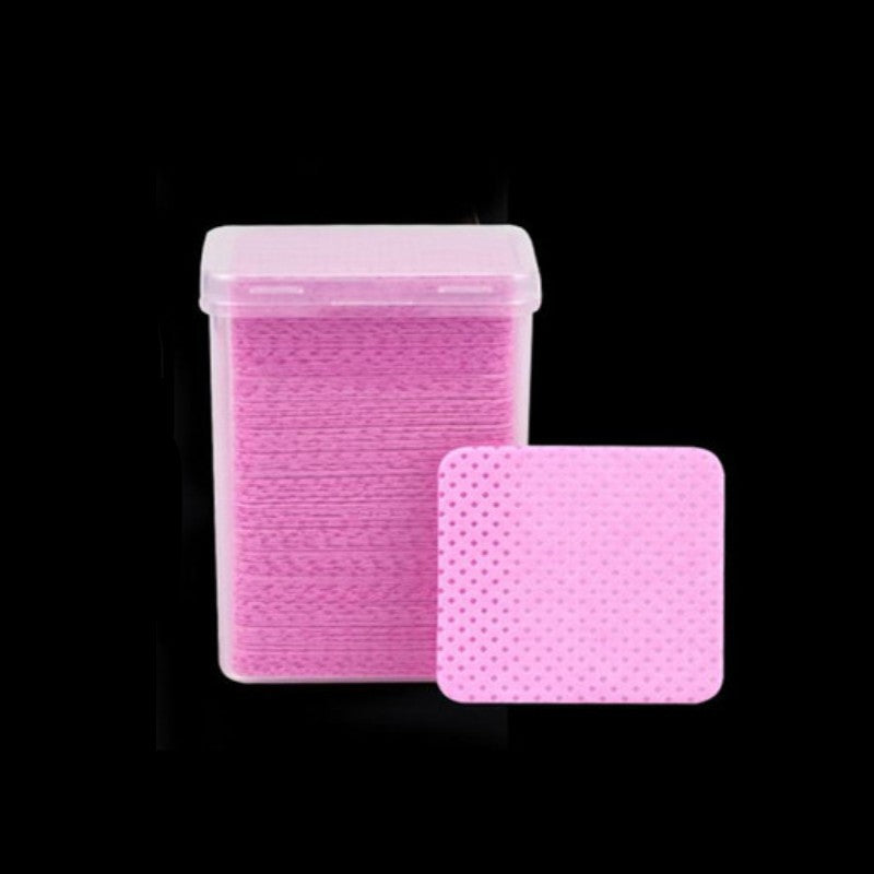 Wipe Clean Cotton Sheet Pink Heart-shaped Bottle Nail Art