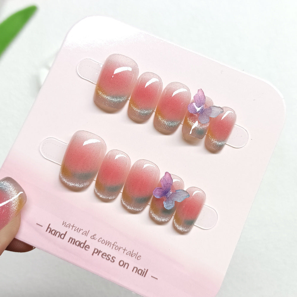 Patch UV Crystal Cat's Nail Art Split Code en dix pièces