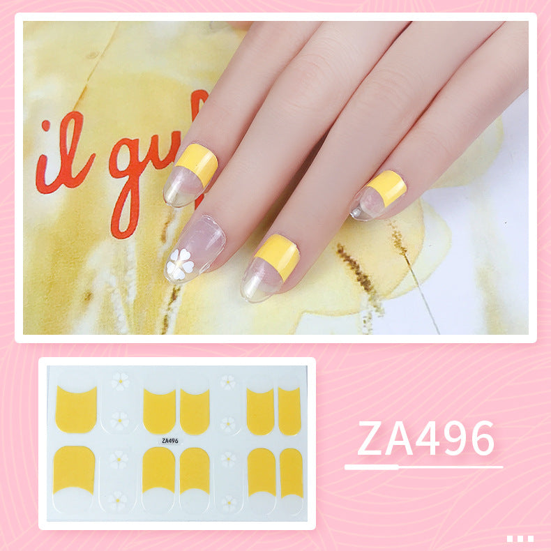 Oil Film Manicure Implement Long Lasting Waterproof Nail Stickers