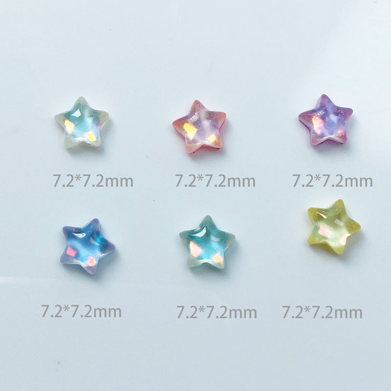 Ornement de couleur strass à fond plat en résine pour soins des ongles Nail Art