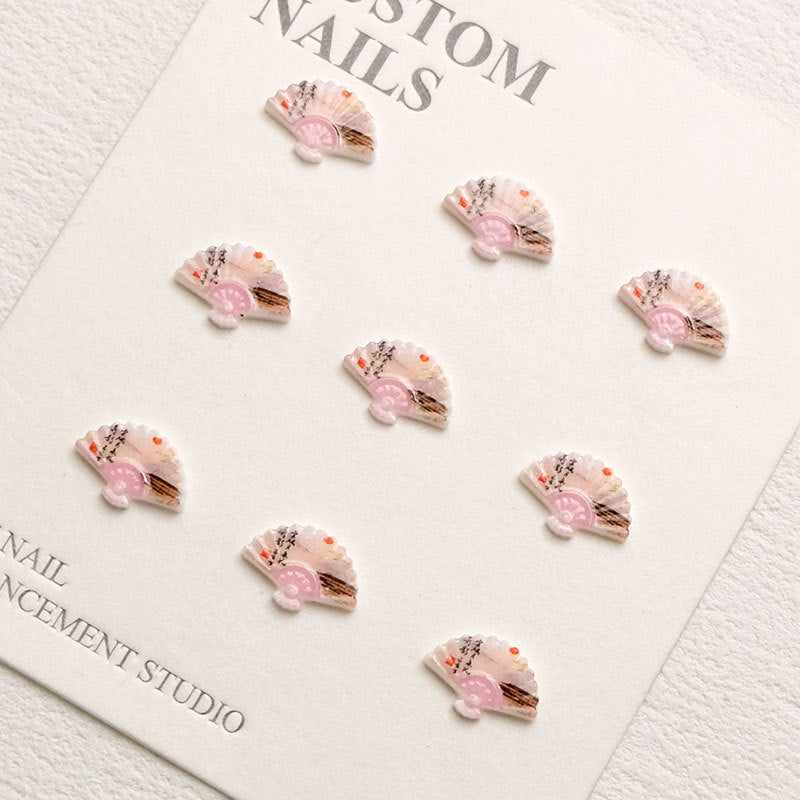 Boucles d'oreilles lumineuses en forme d'éventail pliable de style Nail Art