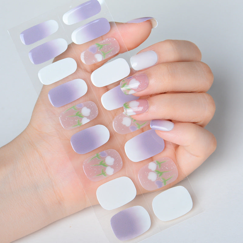 Source Summer Gel Paper Uv Blush Nail Stickers