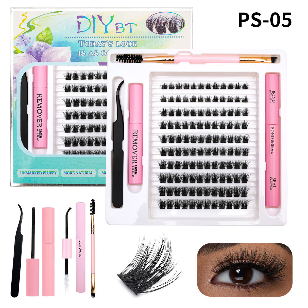 Traceless Eyelashes Soft Glue Remover Tweezer False Lashes