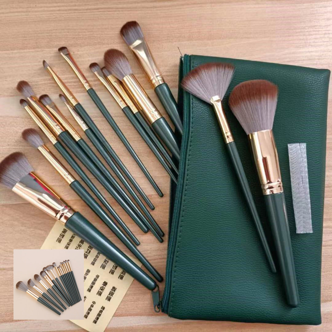 Green Cloud Brush Suit Soft Beauty Makeup Brushes Accessories