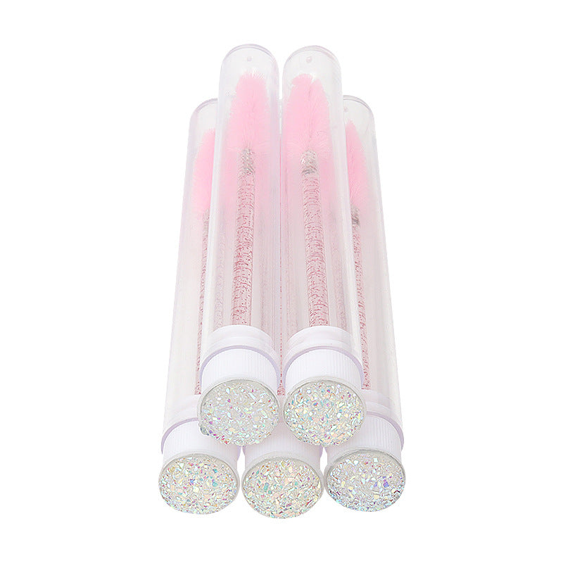 With Diamond Mascara Brush Disposable Crystal Makeup Brushes Accessories