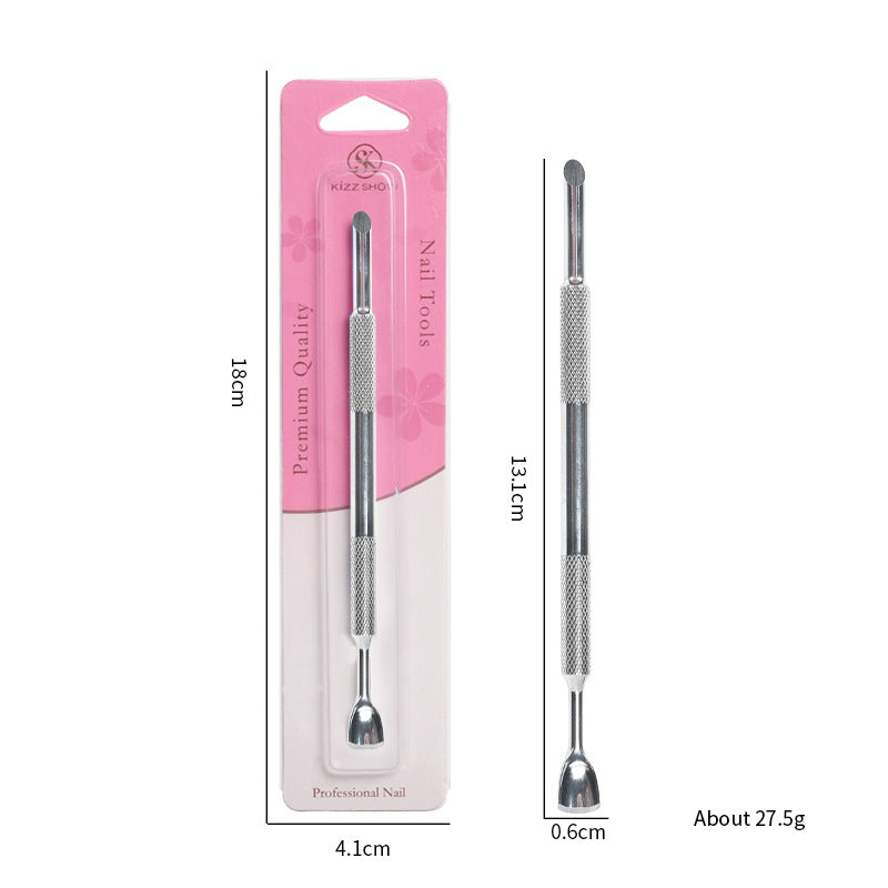 Beauty Bevel Steel Push Stainless Double-headed Large Dead Skin Nail Tool Set