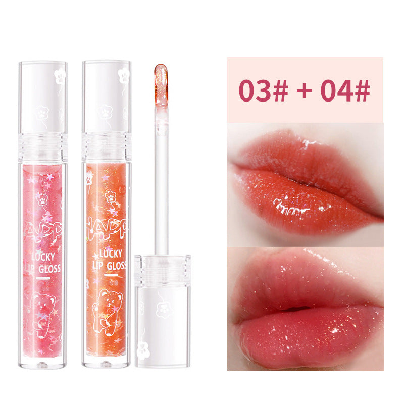 Pearlescent Tape Thin Glittering Lacquer Mirror Lip Glosses