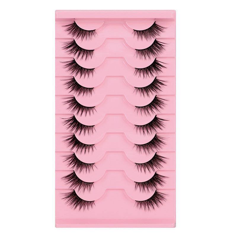 With Dense Curvature Eyelash Pairs Of Chemical Fiber False Lashes