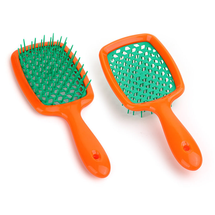 Brosses et peignes de massage en nid d'abeille pour cheveux secs et humides