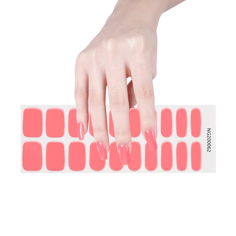 Gel Finger Therapy Light Uv Half Nail Stickers