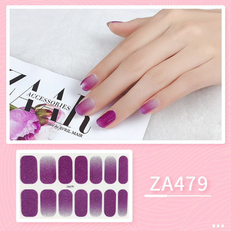 Oil Film Manicure Implement Long Lasting Waterproof Nail Stickers