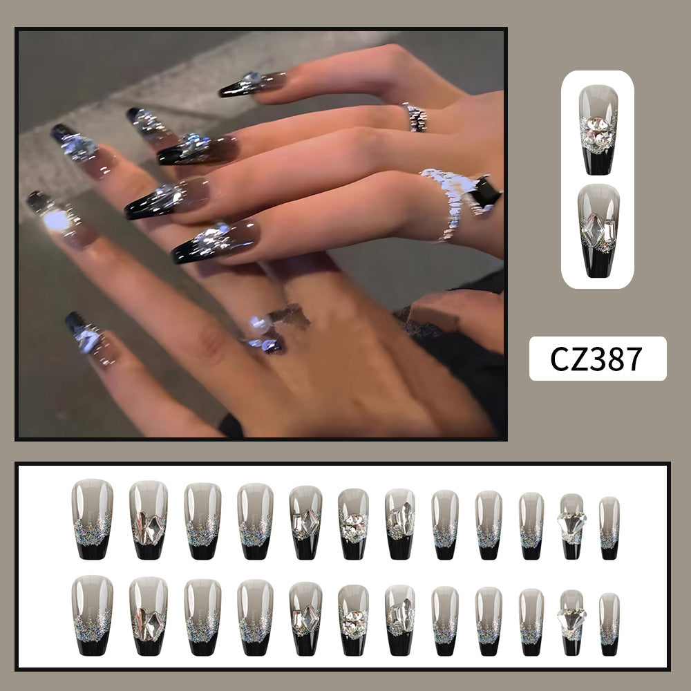 Pièce de beauté longue et faite à la main en forme de papillon pour nail art