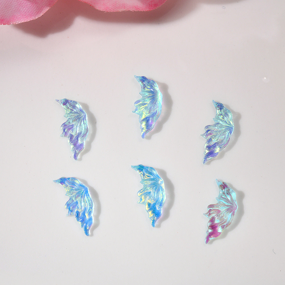 Glittering Half Wing Butterfly Ornament Phone Nail Care Nail Art