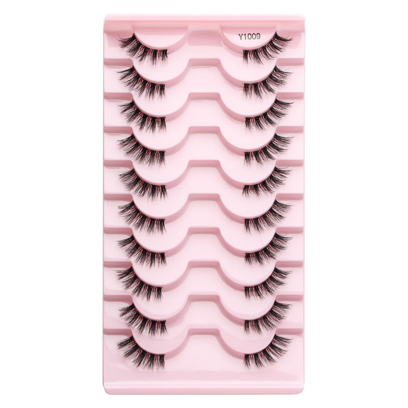 Women's Half Eyelashes Sheer Root Team Anchor Beauty Style Natural False Lashes