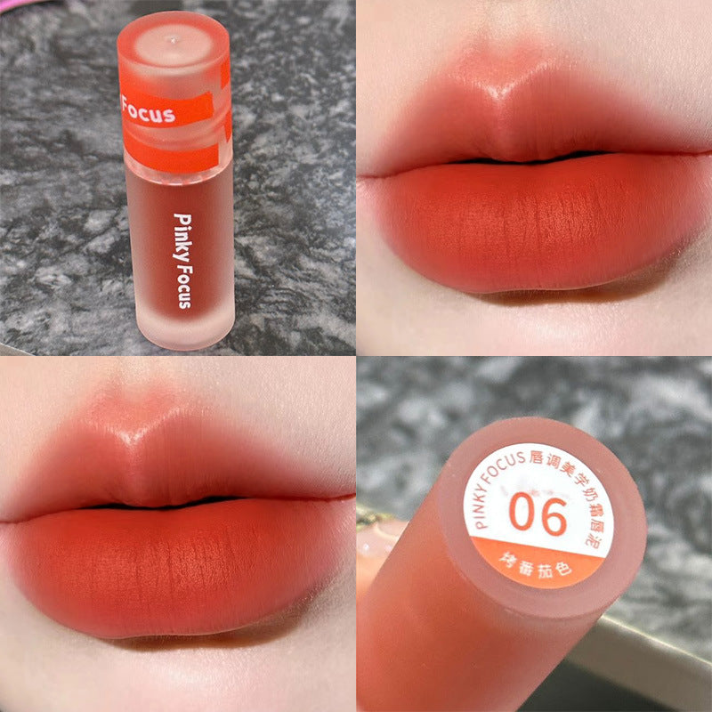 Gloss à lèvres Veet Milk Cream Mud Color Lacquer pour femme