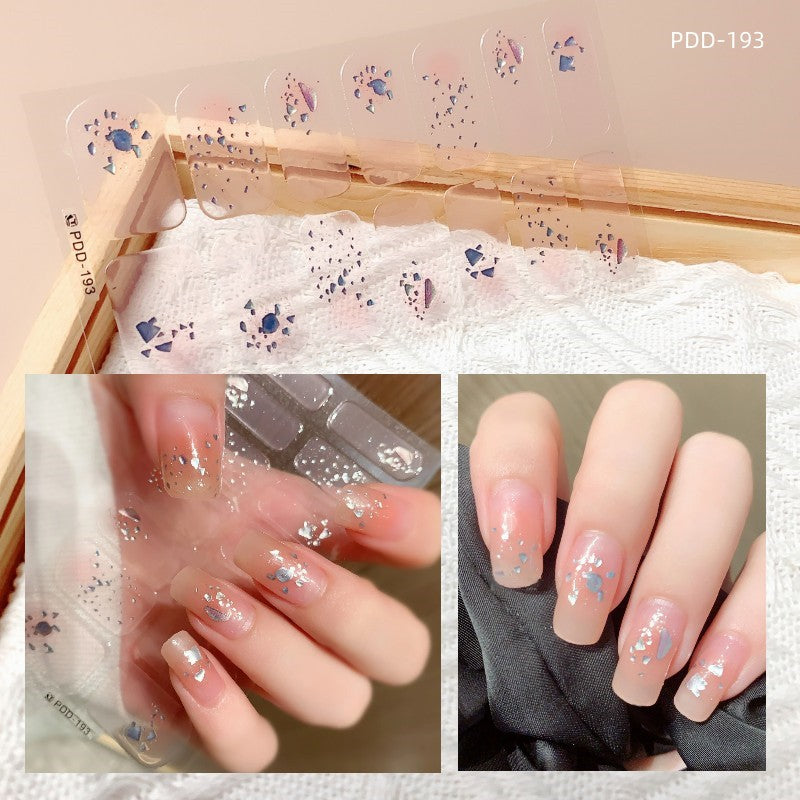 Love Waterproof Durable Applique Finished Patch Nail Art