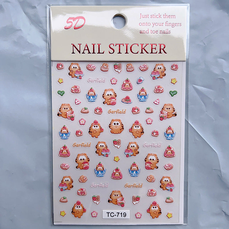 Relief Three-dimensional Cartoon Hand Account Goo Card Nail Tool Set