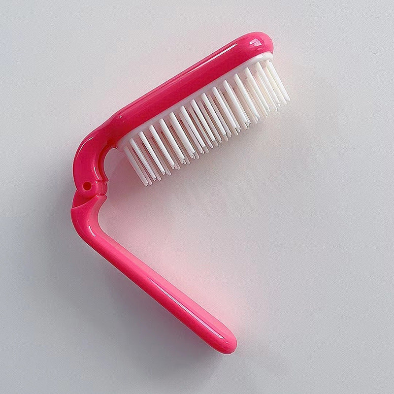 Brosses et peignes à cheveux pliables en plastique à dents souples pour voyage