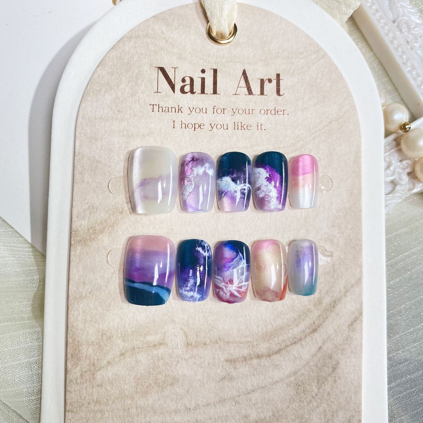 Peinture à l'huile style armure Wear Atmosphere Nail Art