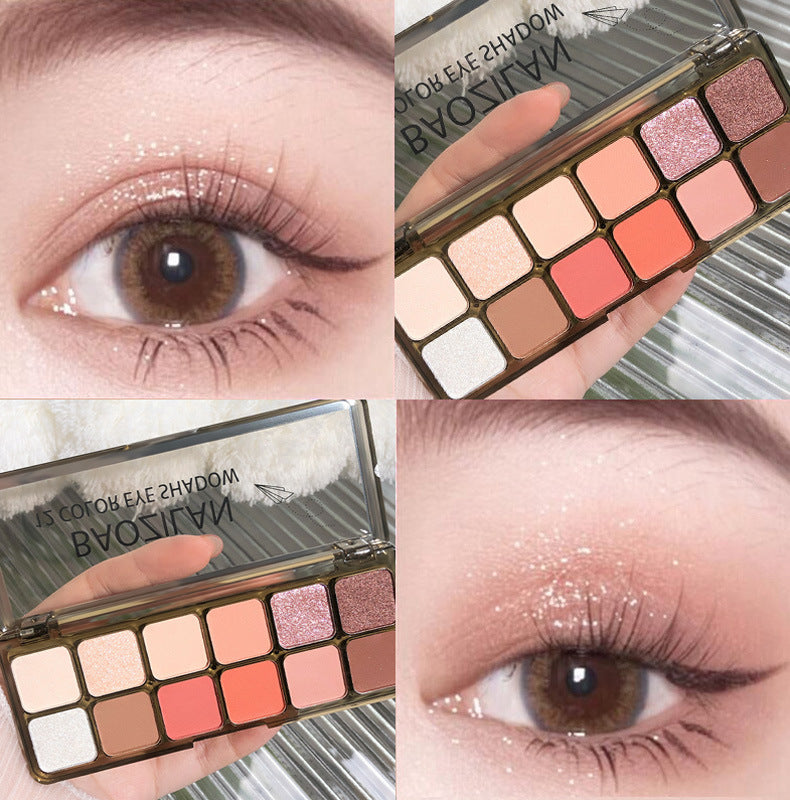 Twee Colors Shadow Plate Rose Palette Earth Eyeshadow