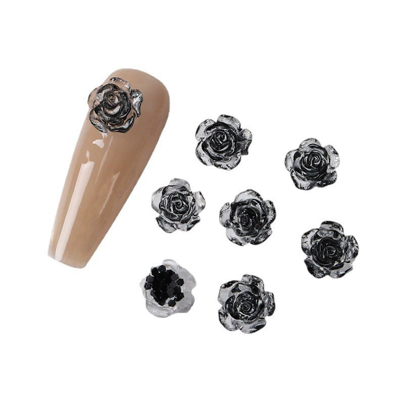 Camellia Ornament Sequins Three-dimensional Rose Material Nail Care Nail Art