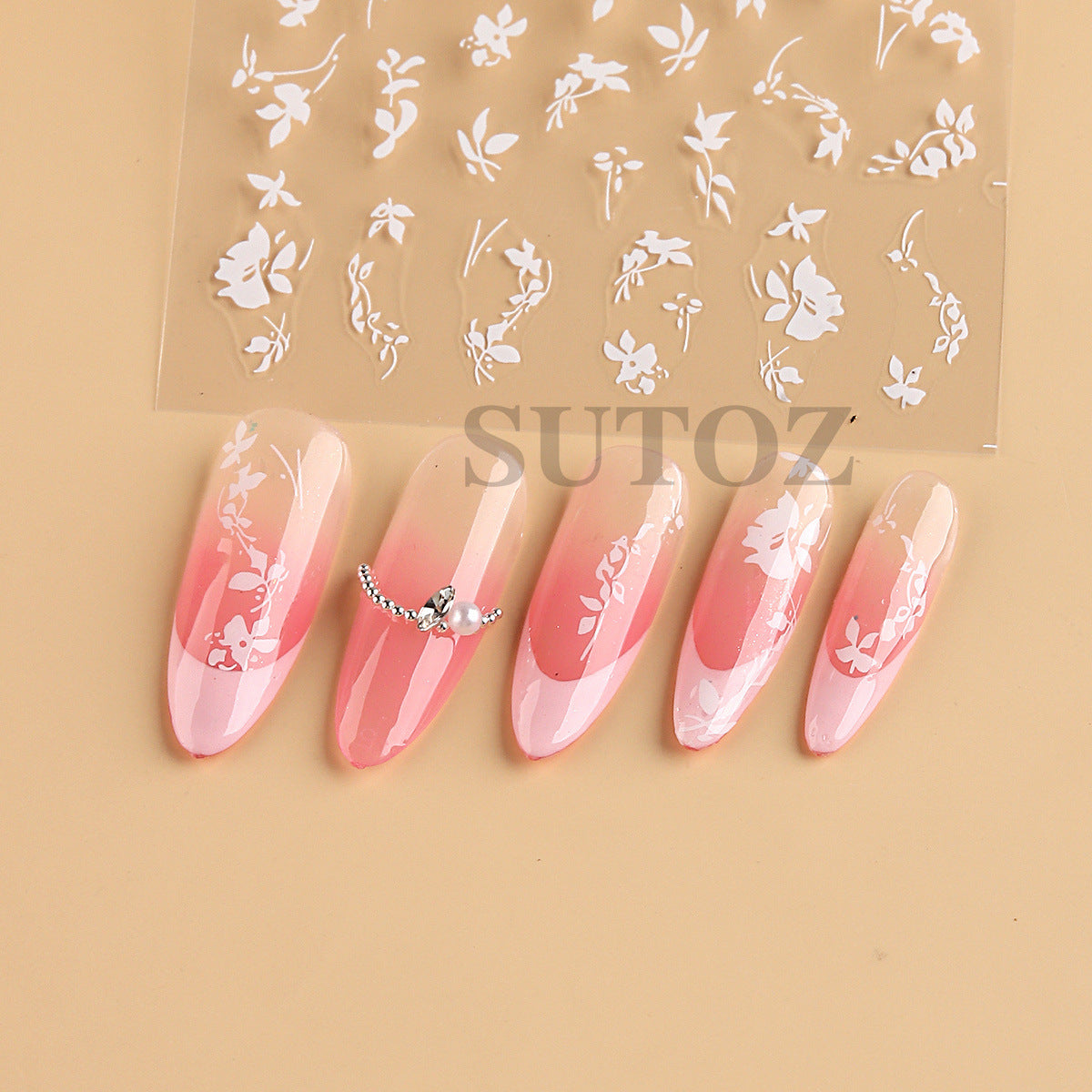 Potato French Simplicity Leaves Hand Painted Nails Nail Stickers