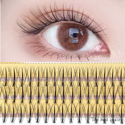 Women's Grafting Hot Melt Individual Eyelash Thick Single Cluster False Lashes