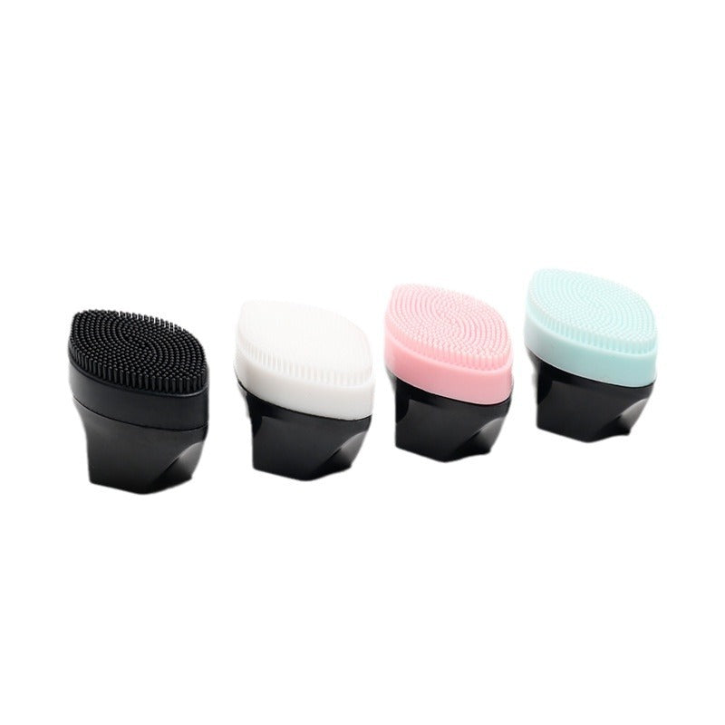 Portable Short Silicone Cleansing Facial Brush Makeup Accessories