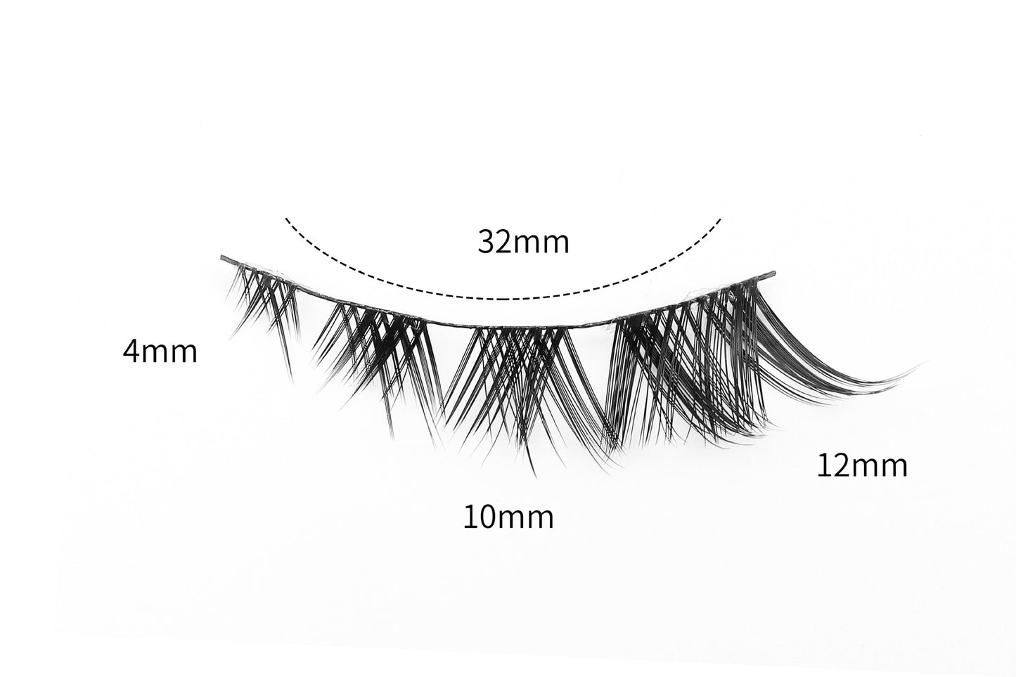 Cils naturels pour femmes, simulation de greffe, tige dure, faux cils