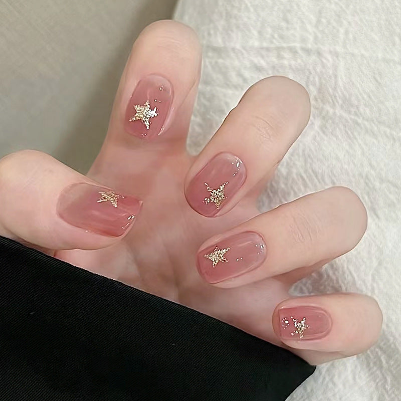 Simple Boiled Water Wear Touch Manicure Nail Stickers