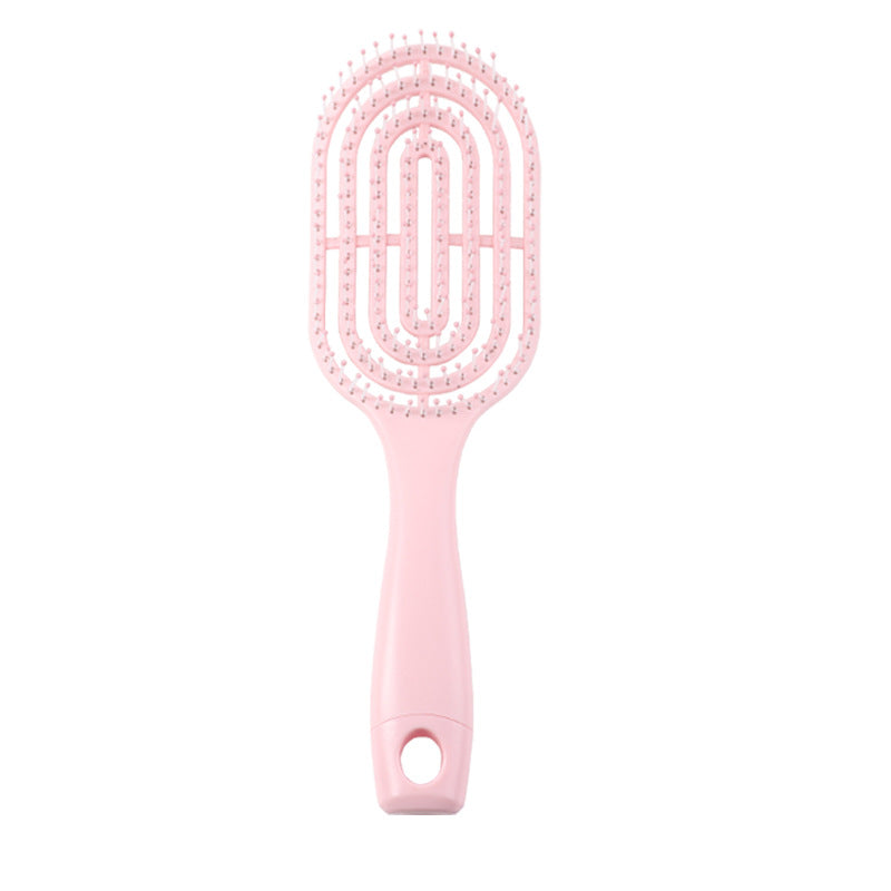 Brosses et peignes à cheveux bouclés longs à coussin d'air pour femmes en forme de macaron mignon