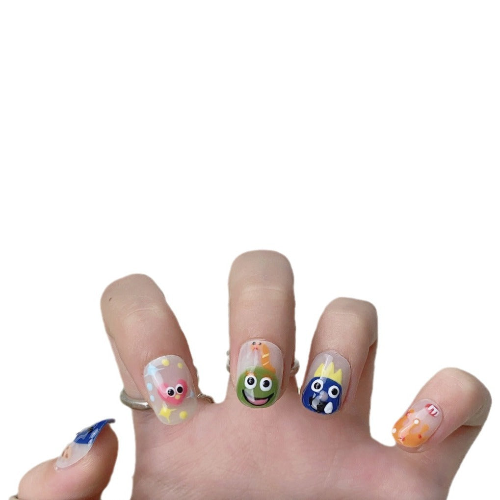 Sesame Street Summer Wear Handmade Tip Nail Stickers