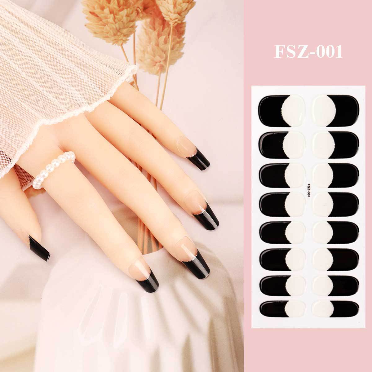 Fashion Waterproof Durable Therapy Gel Patch Nail Stickers